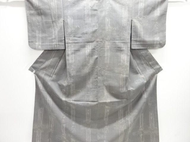 JAPANESE KIMONO / ANTIQUE HITOE KIMONO / SILK / HON SHIOZAWA / WOVEN FLORAL SARASA